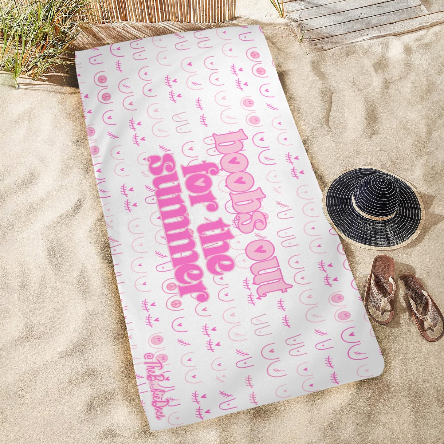 boobs out for the summer beach towel