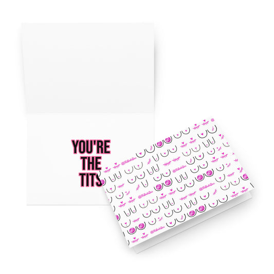 greeting card | you're the tits