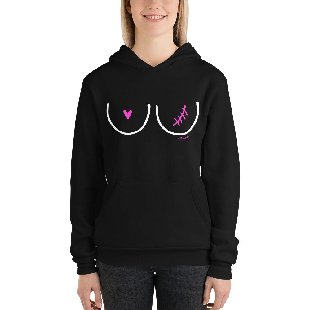 lumpectomy left hoodie black