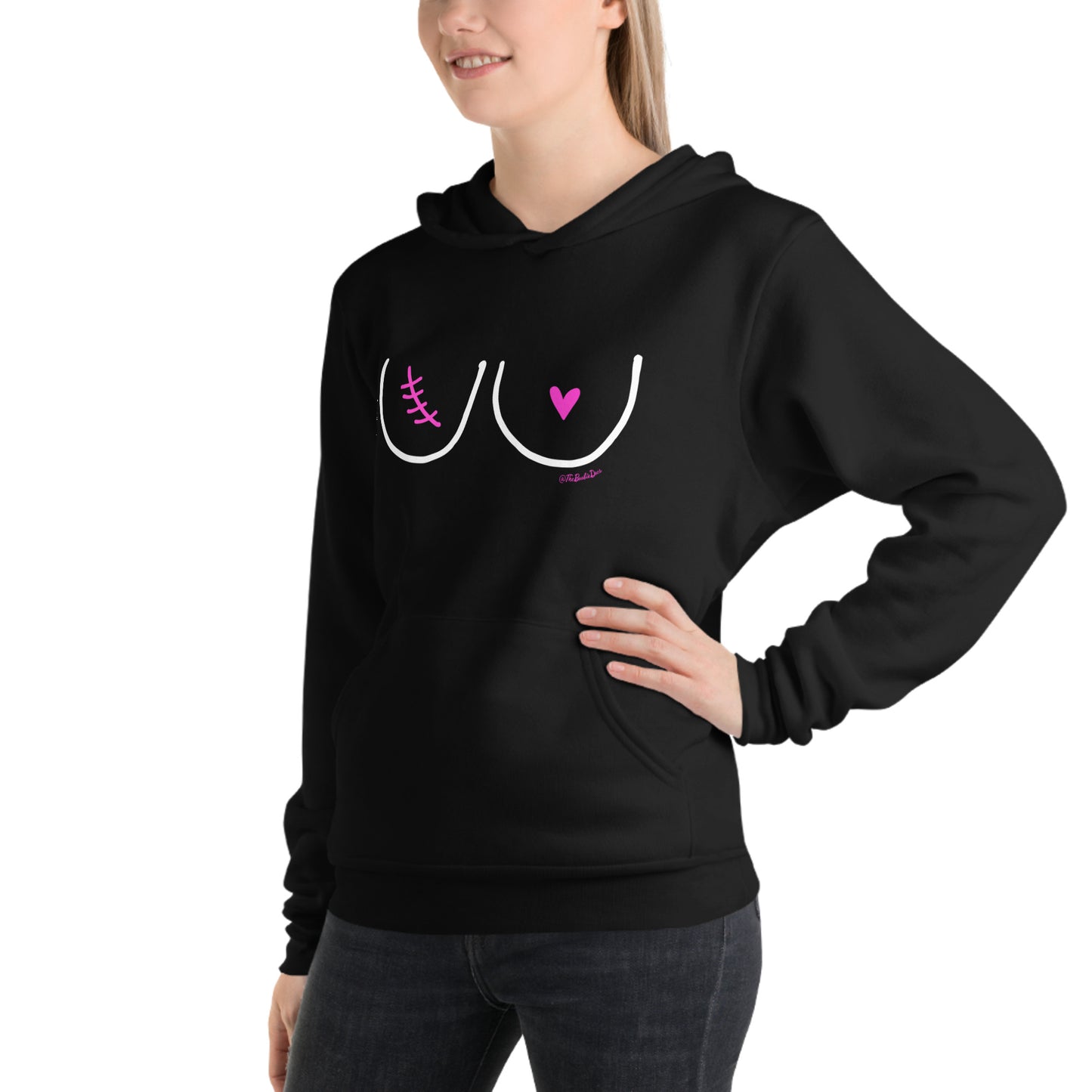 lumpectomy right hoodie black