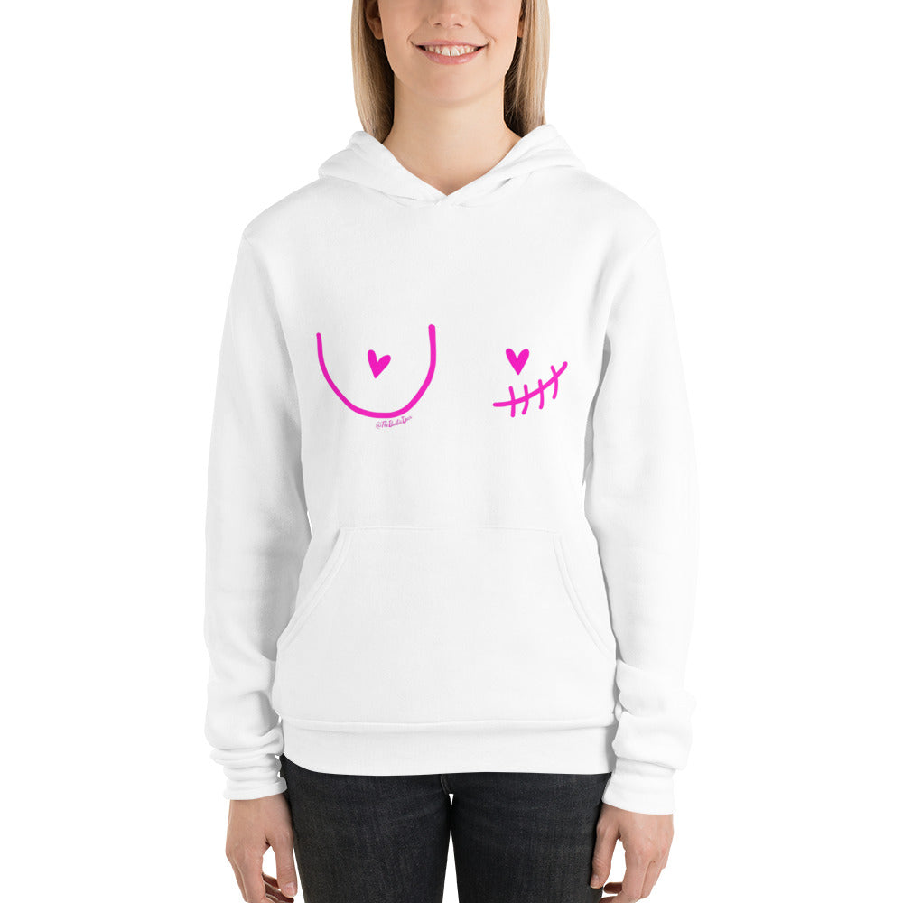 nipple sparing mastectomy left hoodie