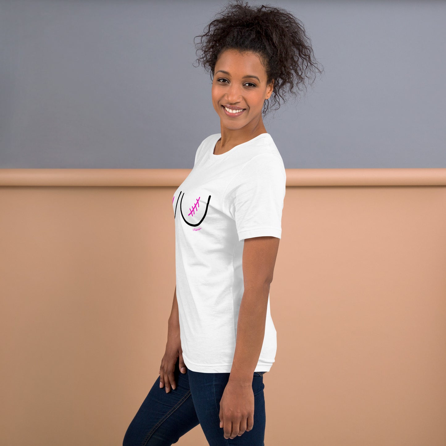 lumpectomy left t-shirt white